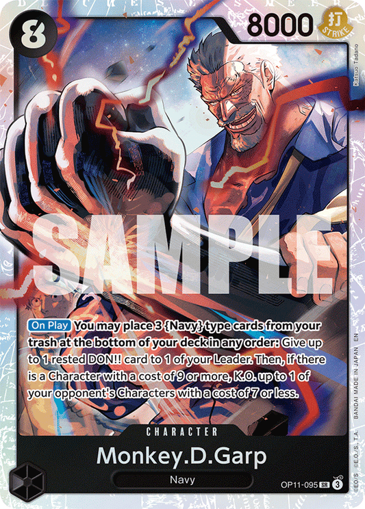 Monkey D Garp (Character) (OP11-095) (SR)