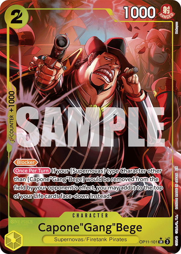 Capone Gang Bege (Character) (OP11-101) (SR) (Alternate Art)