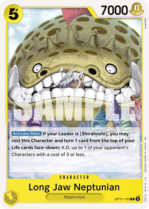 Long Jaw Neptunian (Character) (OP11-103) (C)