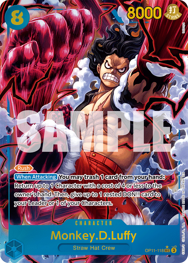 Monkey D Luffy (Character) (OP11-118) (SEC) (Alternate Art)