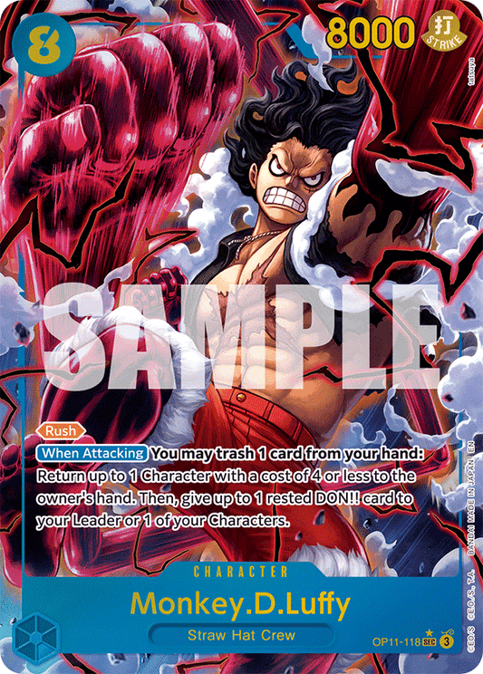 Monkey D Luffy (Character) (OP11-118) (SEC) (Alternate Art)