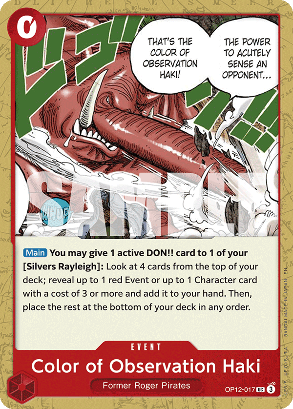 Color of Observation Haki (Event) (OP12-017) (UC)