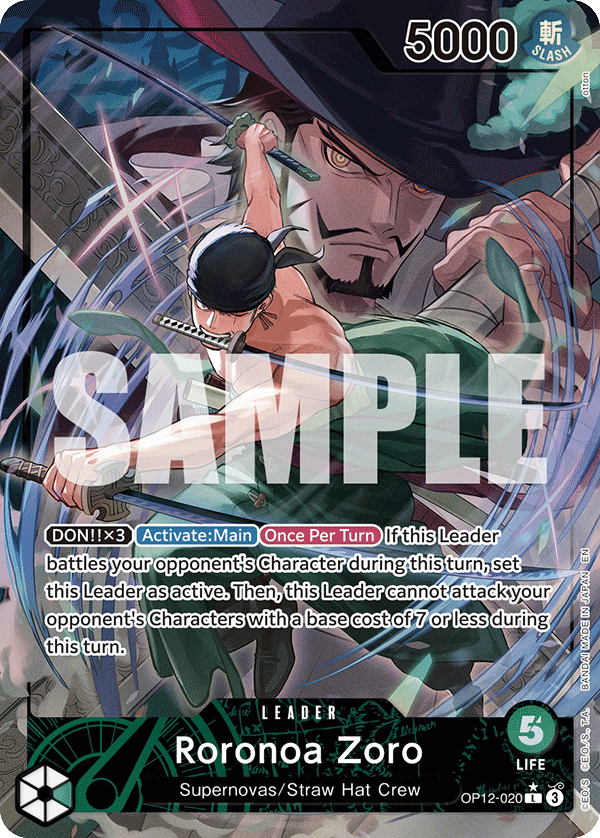Roronoa Zoro (Leader) (OP12-020) (Alternate Art)