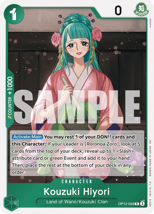 Kouzuki Hiyori (Character) (OP12-028) (R)