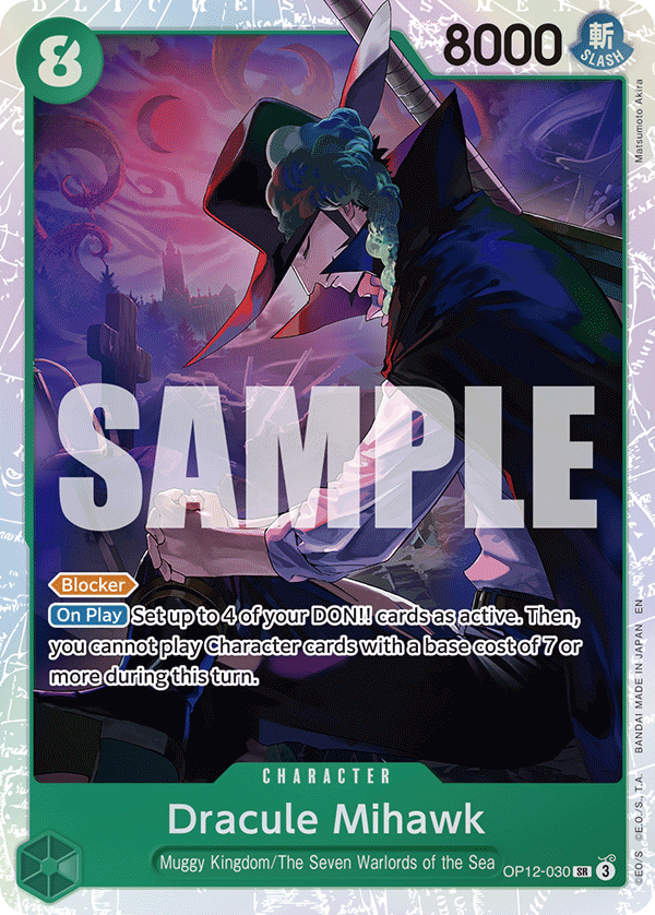 Dracule Mihawk (Character) (OP12-030) (SR)