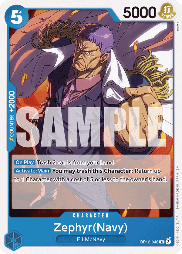 Zephyr (Navy) (Character) (OP12-046) (C)