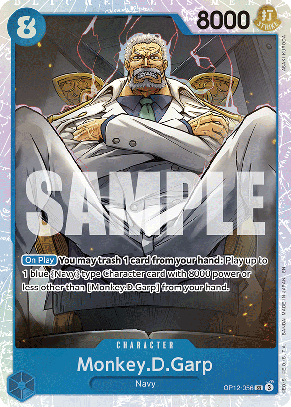 Monkey D Garp (Character) (OP12-056) (SR)