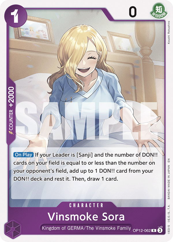 Vinsmoke Sora (Character) (OP12-062) (R)