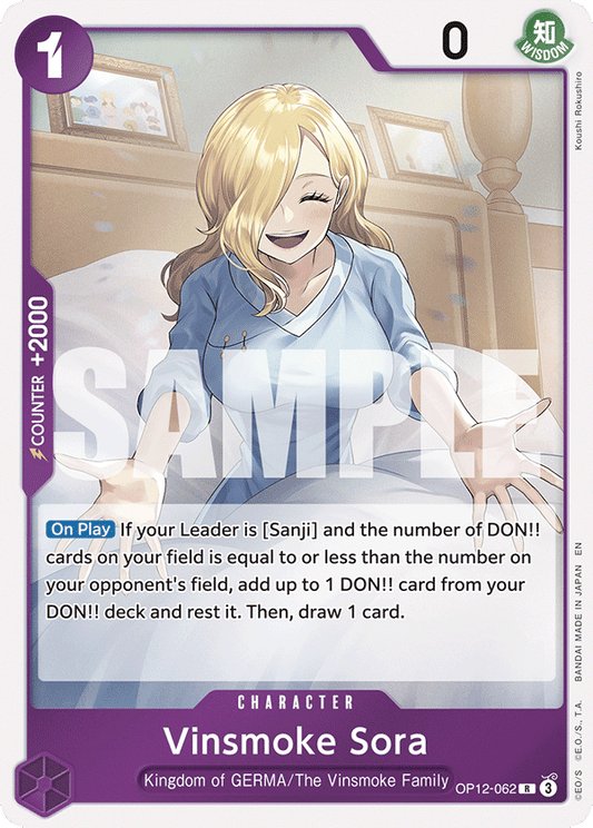 Vinsmoke Sora (Character) (OP12-062) (R)