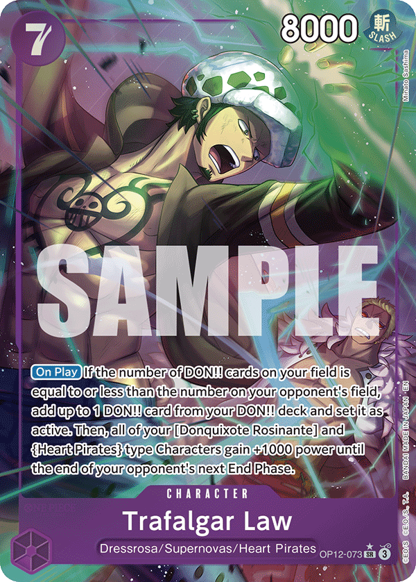 Trafalgar Law (Character) (OP12-073) (SR) (Alternate Art)