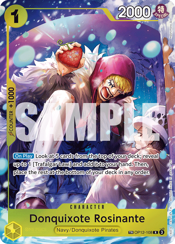 Donquixote Rosinante (Character) (OP12-108) (R) (TR) (Treasure Rare)