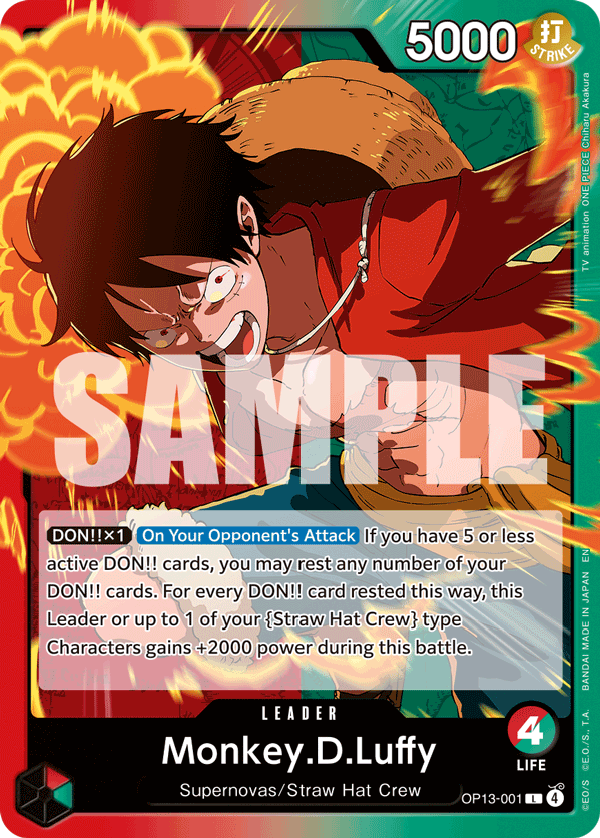 Monkey D Luffy (Leader) (OP13-001) (L)