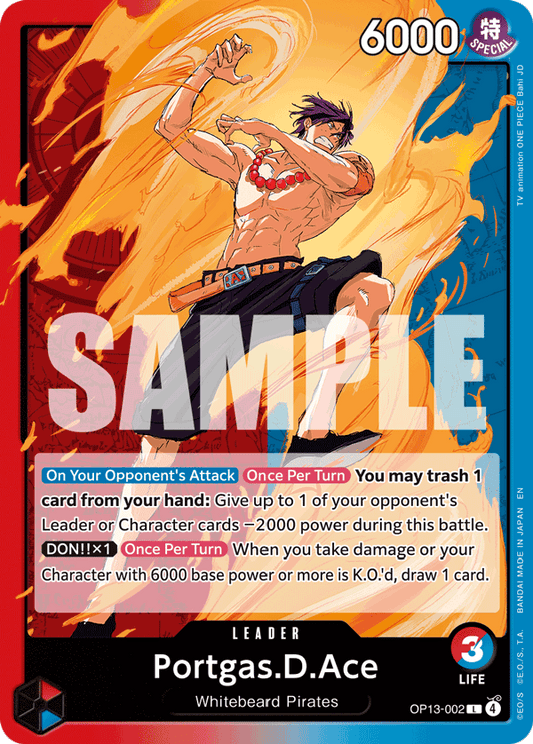 Portgas D Ace (Leader) (OP13-002) (L)