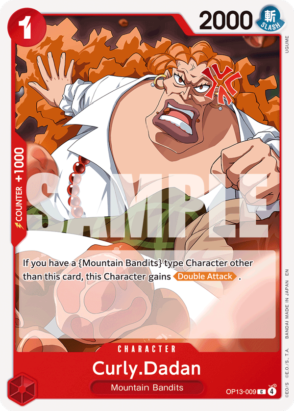 Curly Dadan (Character) (OP13-009) (C)
