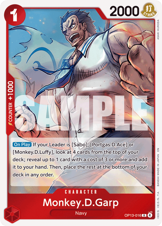Monkey D Garp (Character) (OP13-016) (R)