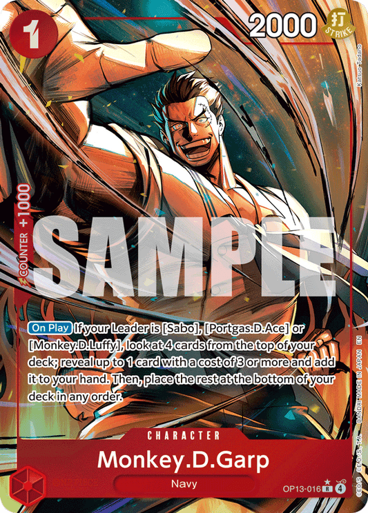 Monkey D Garp (Character) (OP13-016) (R) (Alternate Art)