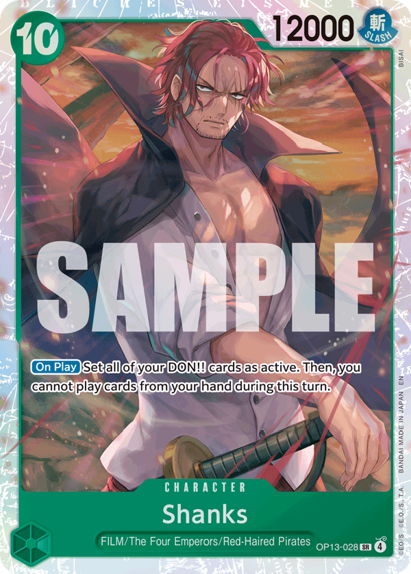 Shanks (Character) (OP13-028) (SR)