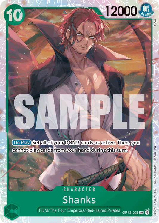 Shanks (Character) (OP13-028) (SR)