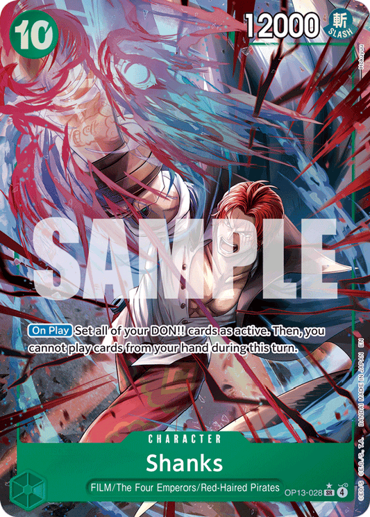 Shanks (Character) (OP13-028) (SR) (Alternate Art)