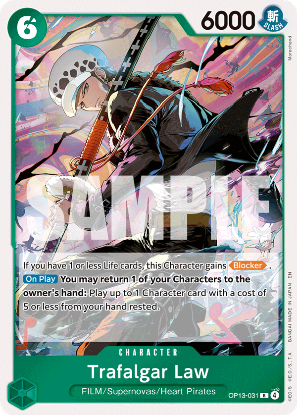 Trafalgar Law (Character) (OP13-031) (R)