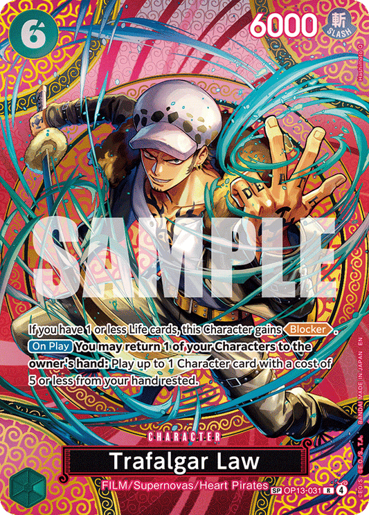 Trafalgar Law (Character) (OP13-031) (R) (OP15 Reprint) (SP)