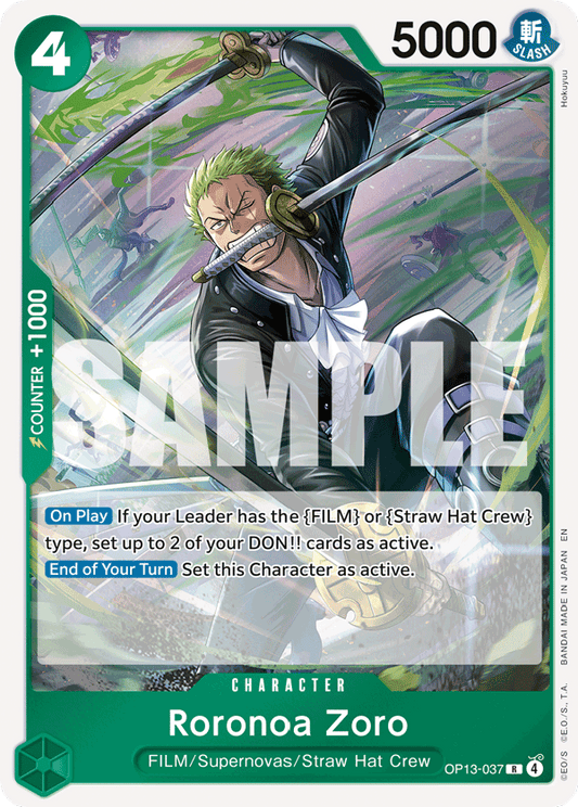 Roronoa Zoro (Character) (OP13-037) (R)