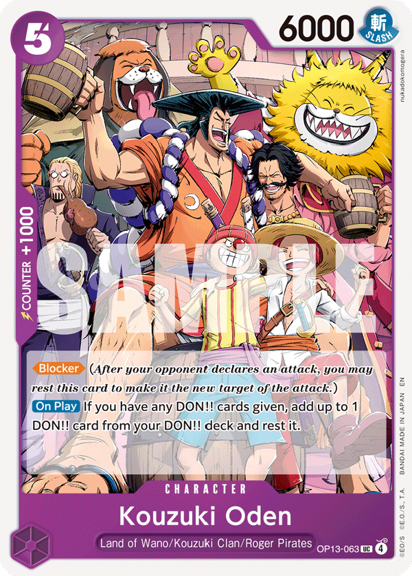 Kouzuki Oden (Character) (OP13-063) (UC)