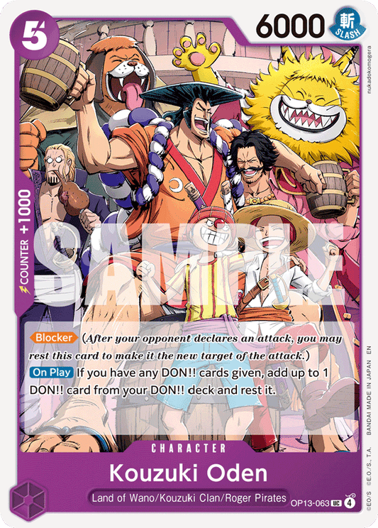Kouzuki Oden (Character) (OP13-063) (UC)