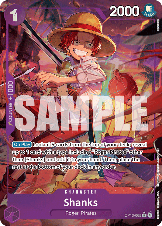 Shanks (Character) (OP13-065) (R) (Alternate Art)