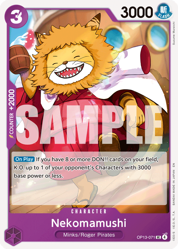 Nekomamushi (Character) (OP13-071) (UC)