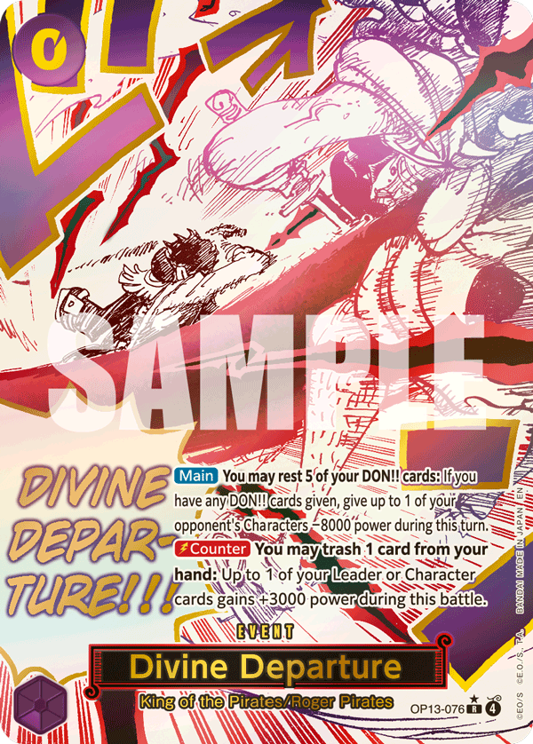 Divine Departure (Event) (OP13-076) (R) (Alternate Art)