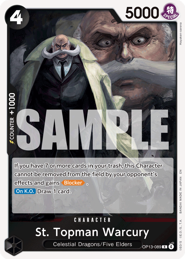 St Topman Warcury (Character) (OP13-089) (R)