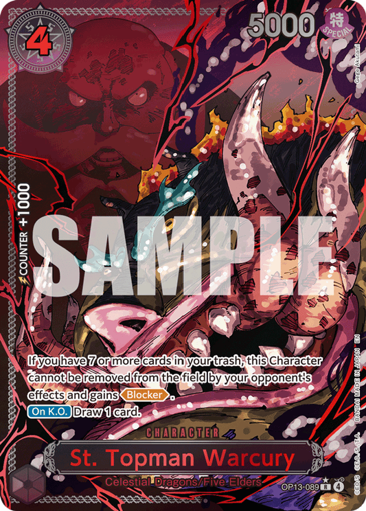 St Topman Warcury (Character) (OP13-089) (R) (Alternate Art) (SP)