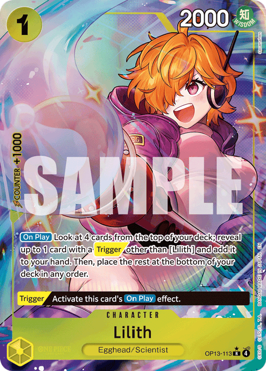Lilith (Character) (OP13-113) (R) (Alternate Art)