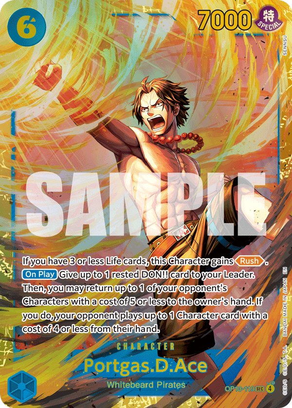 Portgas D Ace (Character) (OP13-119) (SEC)