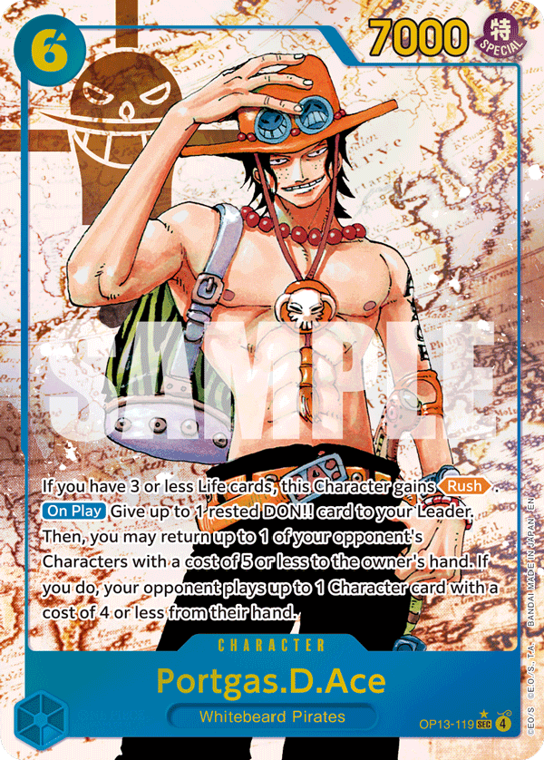 Portgas D Ace (Character) (OP13-119) (SEC) (Alternate Art)