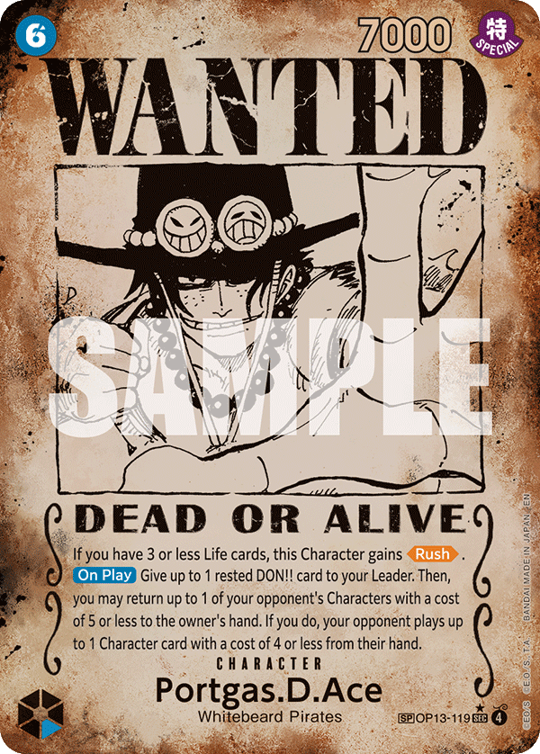 Portgas D Ace (Character) (OP13-119) (OP13) (SP)