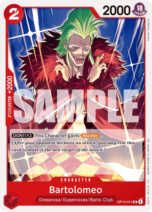 Bartolomeo (Character) (OP14-011) (UC)