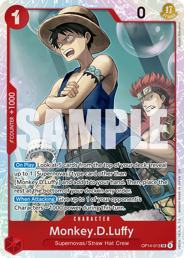 Monkey D Luffy (Character) (OP14-013) (SR)