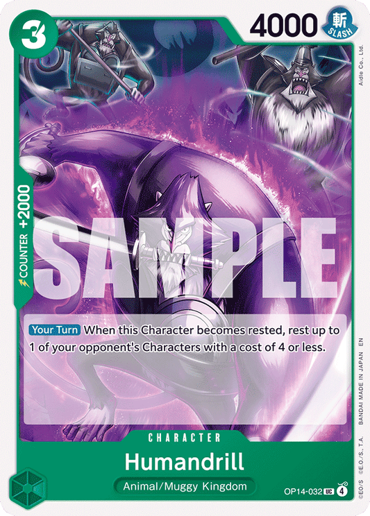 Humandrill (Character) (OP14-032) (UC)