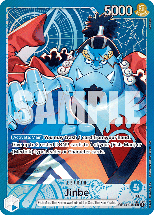 Jinbe (Leader) (OP14-040) (L) (Alternate Art)