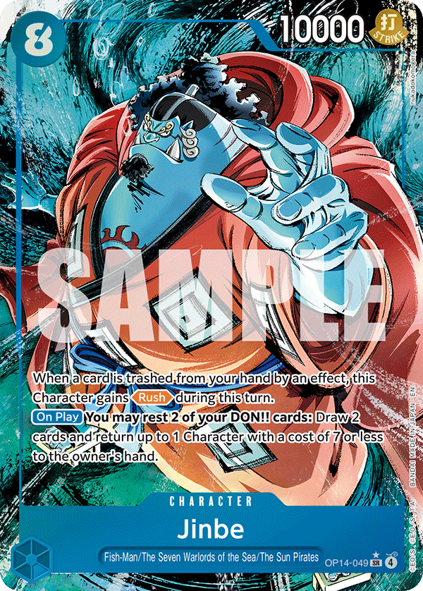 Jinbe (Character) (OP14-049) (SR) (Alternate Art)