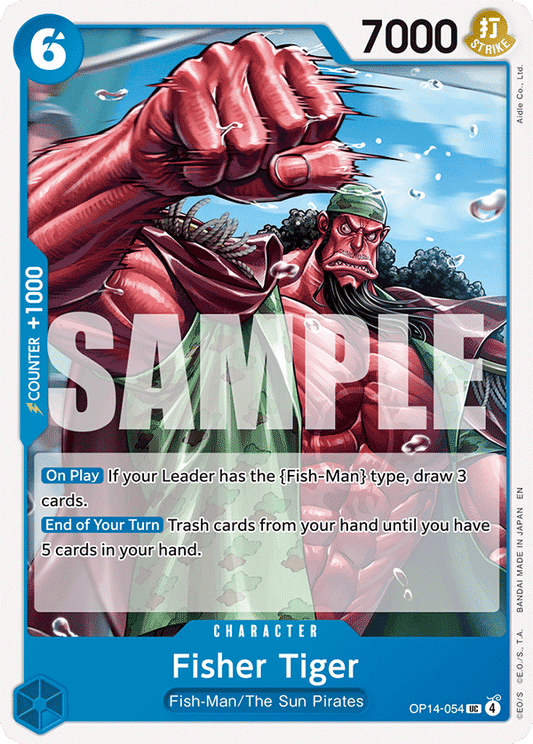 Fisher Tiger (Character) (OP14-054) (UC)