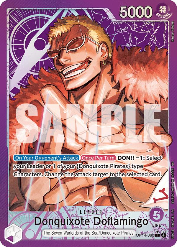 Donquixote Doflamingo (Leader) (OP14-060) (L) (Alternate Art)