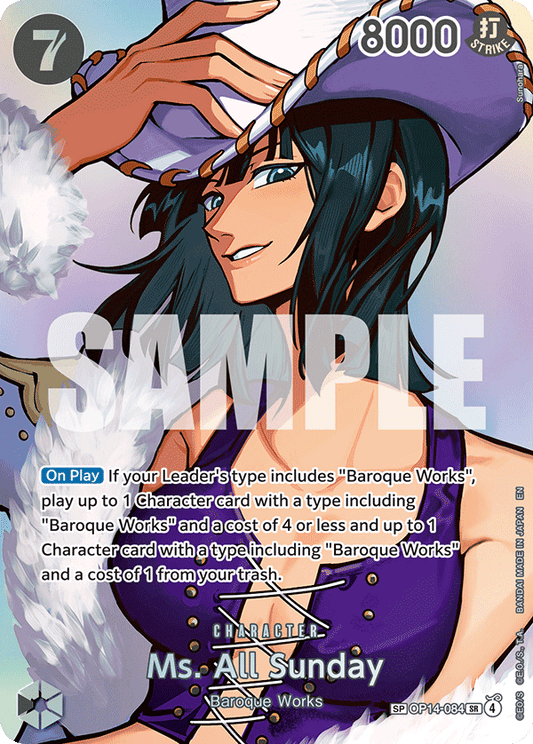 Ms. All Sunday (Character) (OP14-084) (SP CARD)