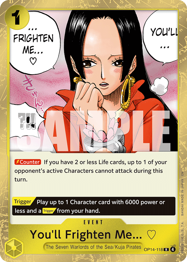You’ll Frighten Me… (Event) (OP14-118) (R)