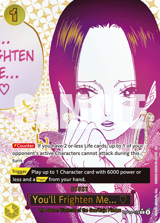 You’ll Frighten Me… (Event) (OP14-118) (R) (Alternate Art)
