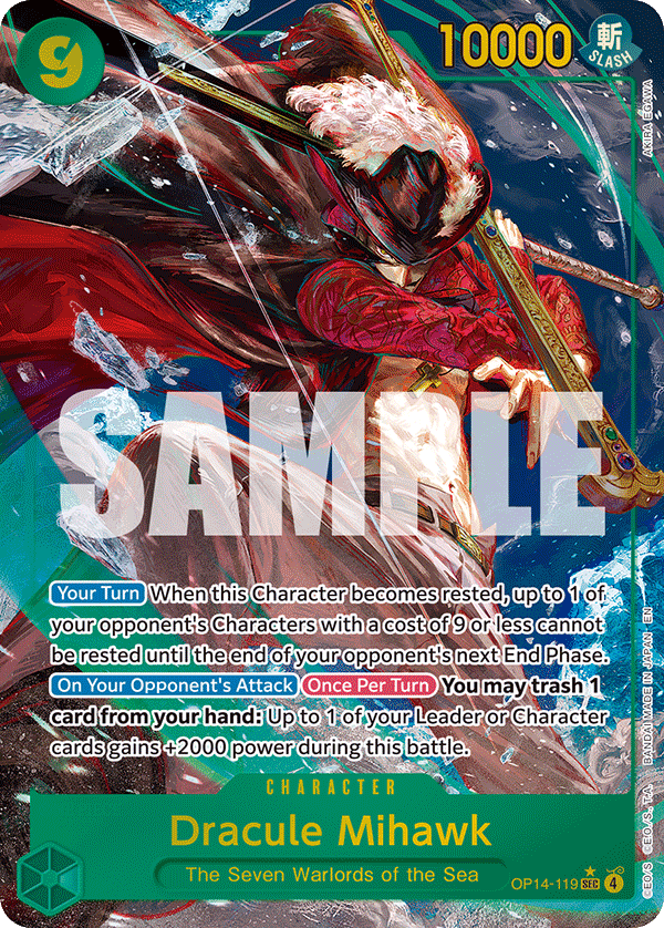 Dracule Mihawk (Character) (OP14-119) (SEC) (Alternate Art)