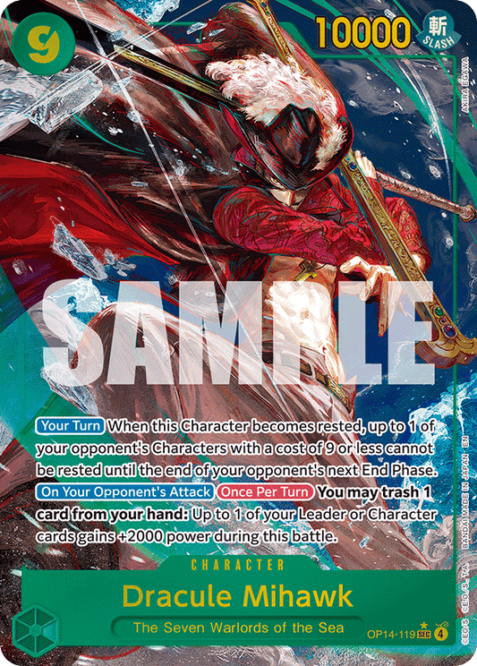 Dracule Mihawk (Character) (OP14-119) (SEC) (Alternate Art)