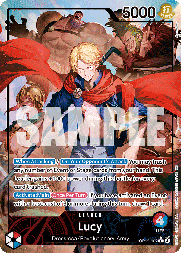 Lucy (Leader) (OP15-002) (L) (Alternate Art)